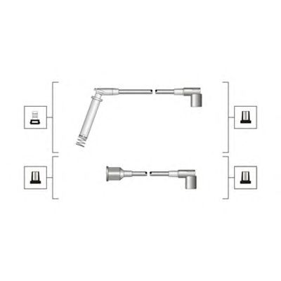 MAGNETI MARELLI 941319170045 -  Комплект проводов зажигания